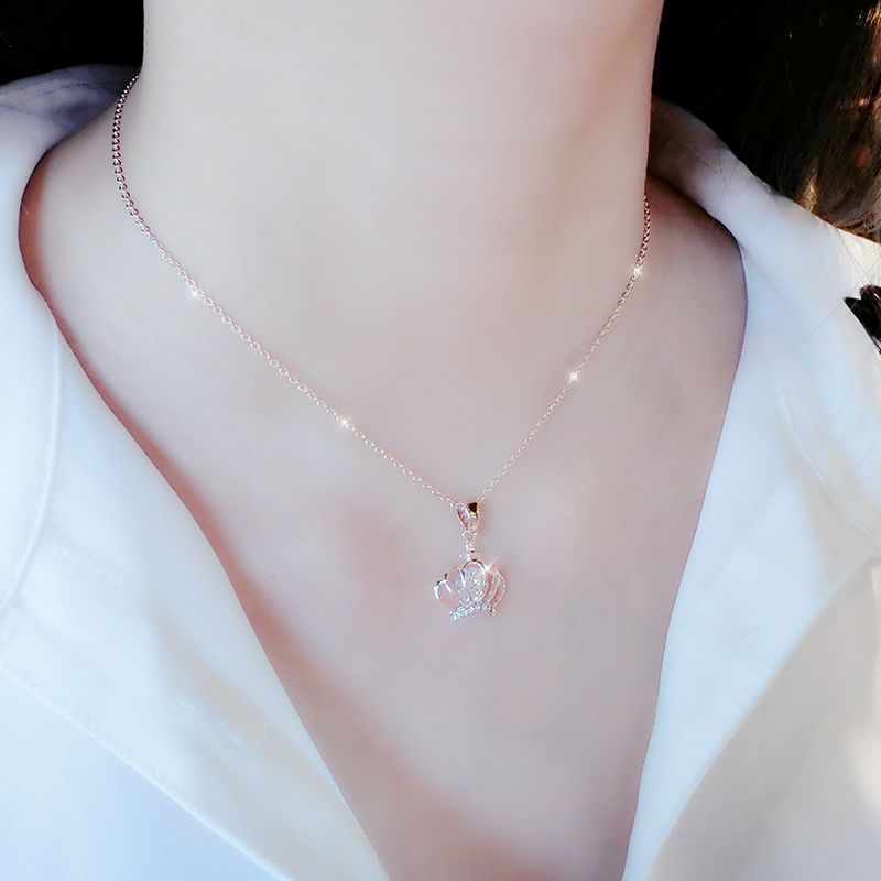 Necklace Female Colorless Clavicle Necklace Wild Pendant Simple Clavicle Chain