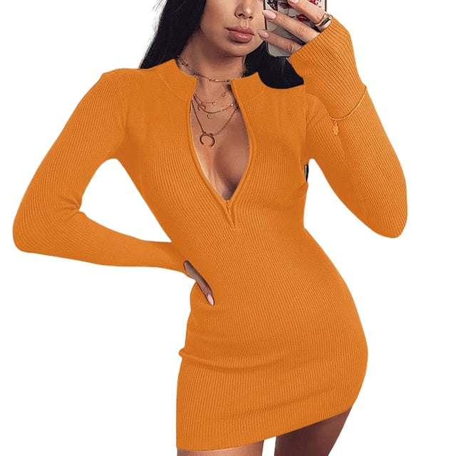 Stretch Bodycon Pencil Party Mini Dress