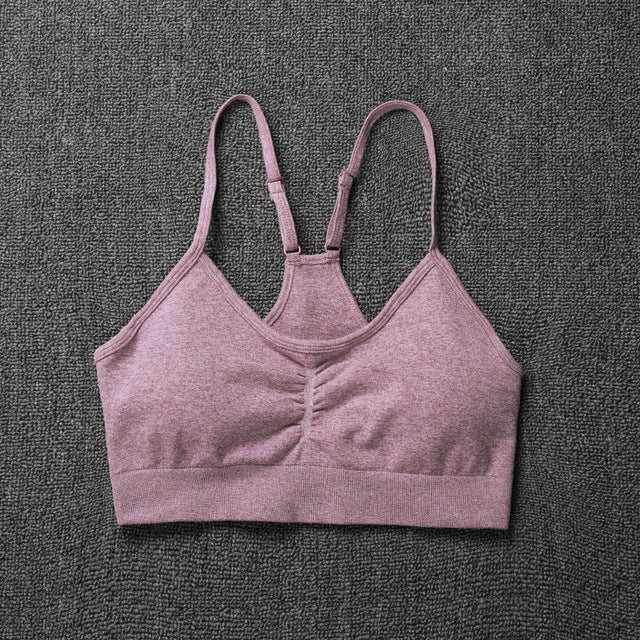 Seamless Knit Peach Hip Yoga Tank Top