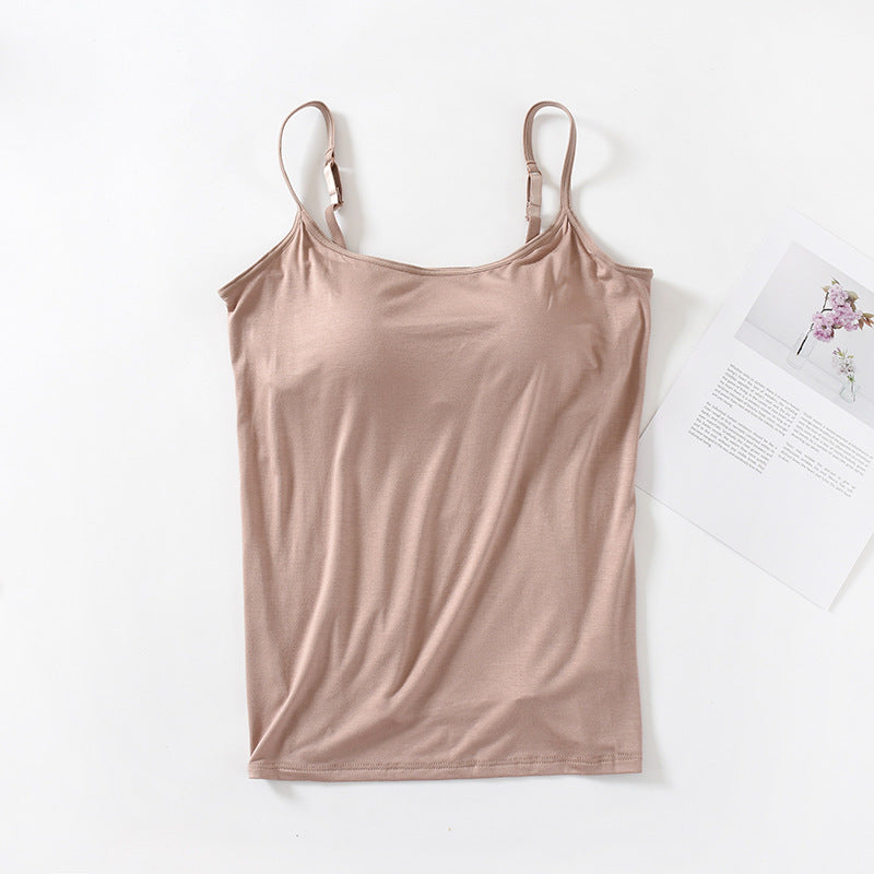 Women's Fashion Casual Solid Color Slim Tank Top