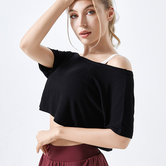 Running Quick Dry Cropped Navel Loose Short T-Shirt