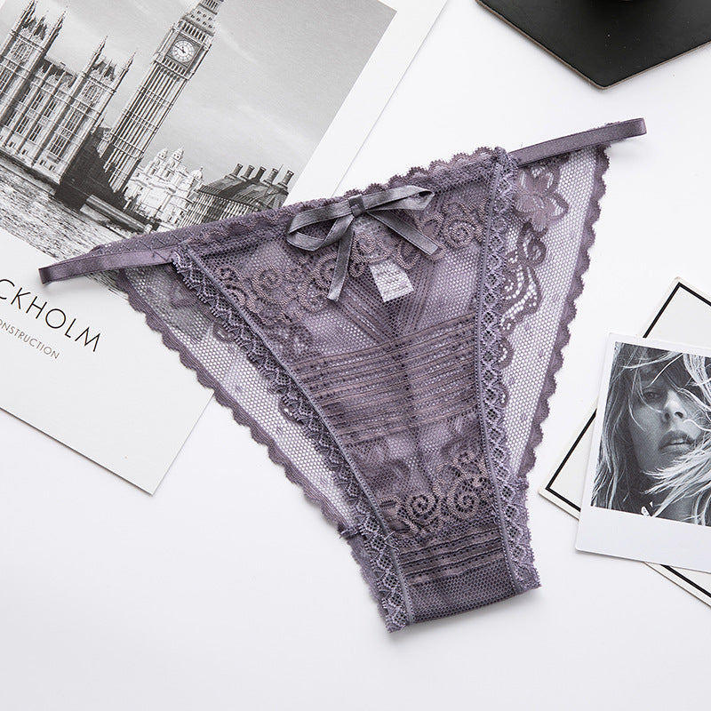 Ladies Lace Panties with Thin French Cotton