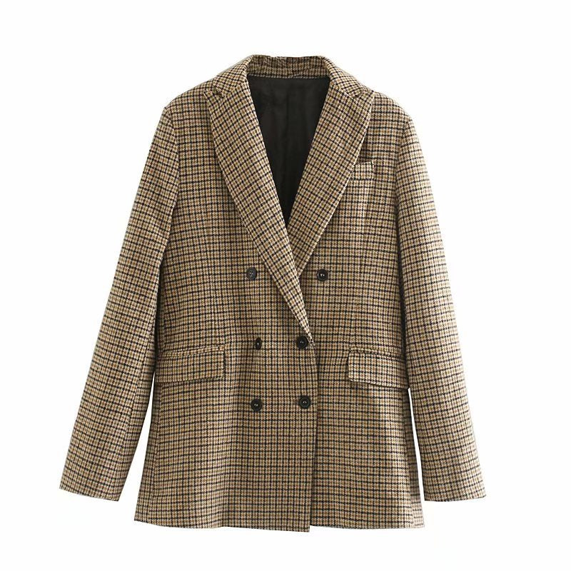 Winter grid children's blazer