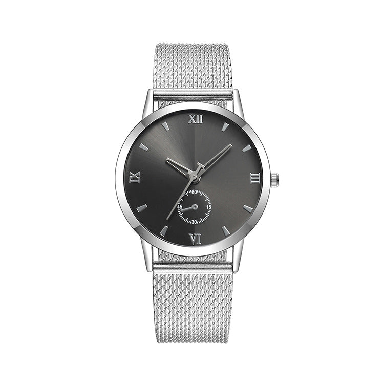 Quartz watch couple watch mesh belt watch