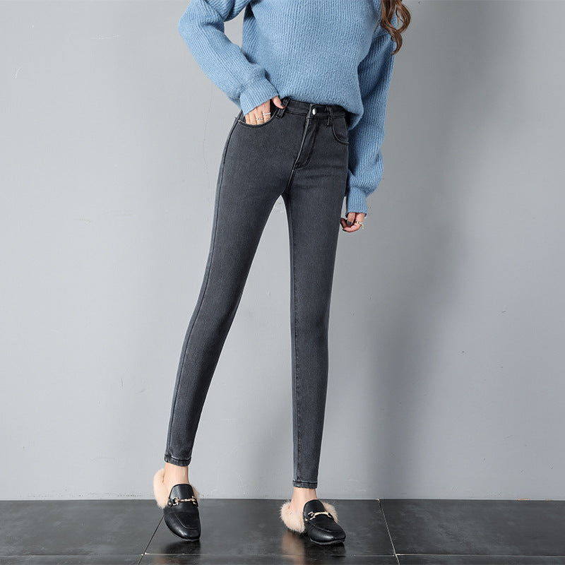 Korean Style Student High Waist Jeans Women