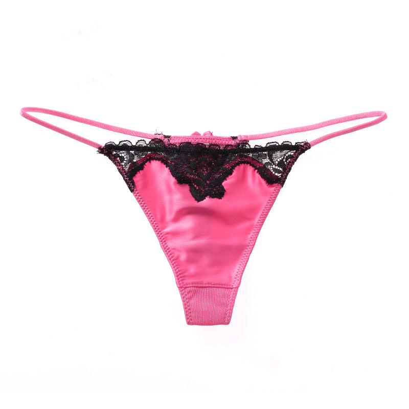 T-shaped Female Sense Ice Silk Seamless Panties