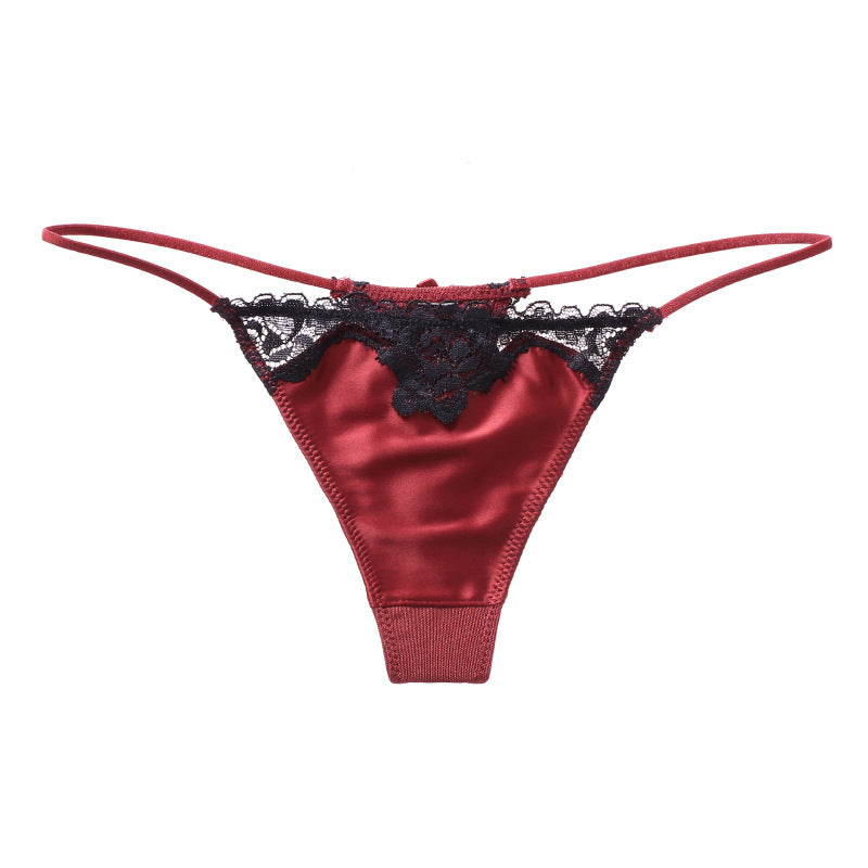 T-shaped Female Sense Ice Silk Seamless Panties