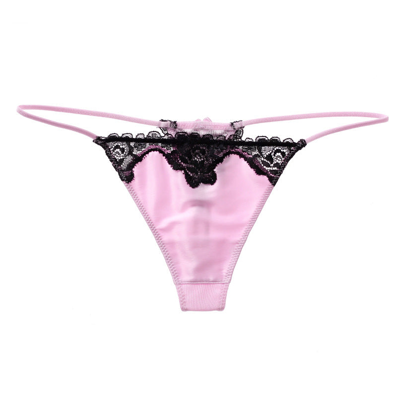 T-shaped Female Sense Ice Silk Seamless Panties