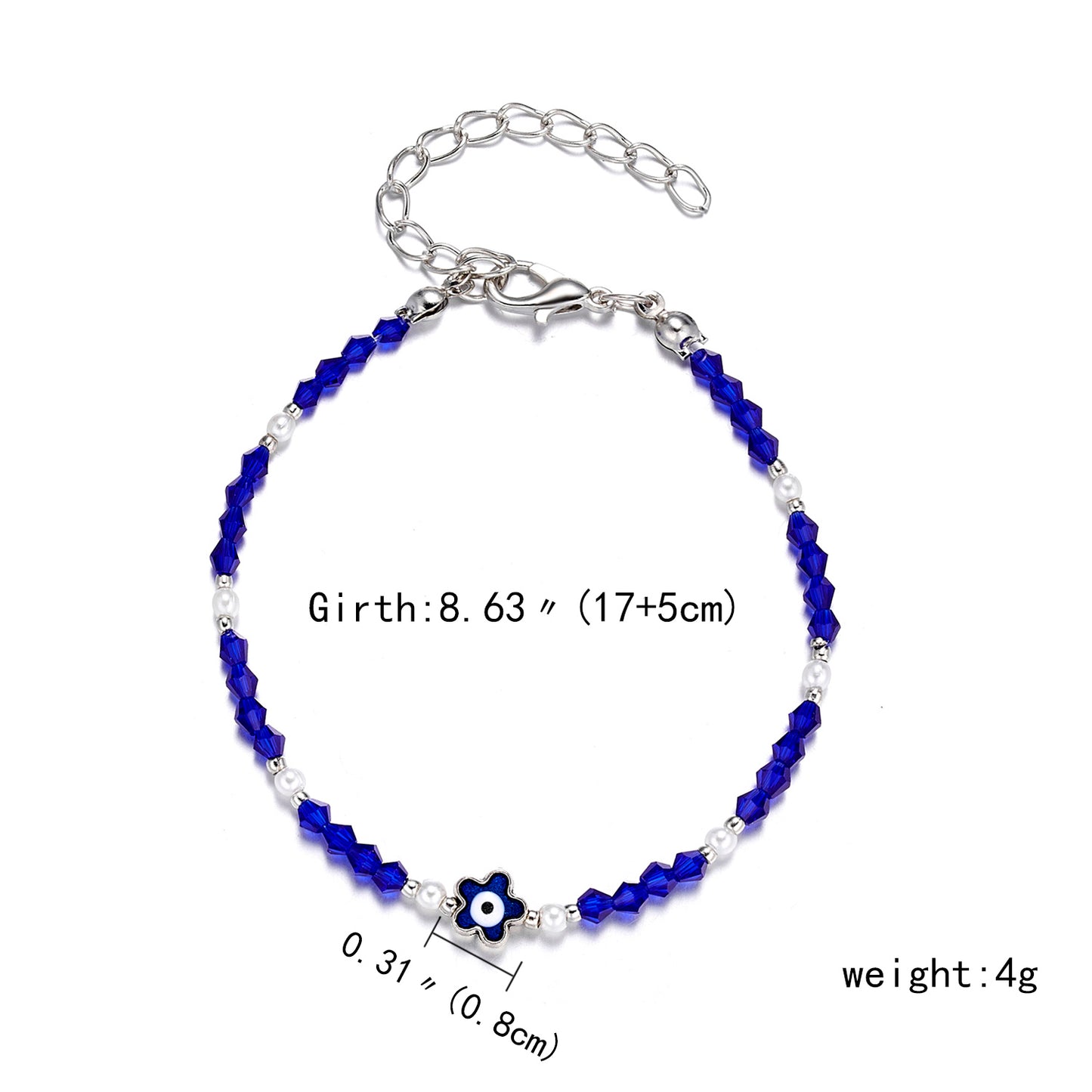 Handmade Lucky Black String Bracelet Evil Eye Charm Bracelets Women Blue Eyes Beads Bring You Lucky Peaceful Adjustable Bracelet