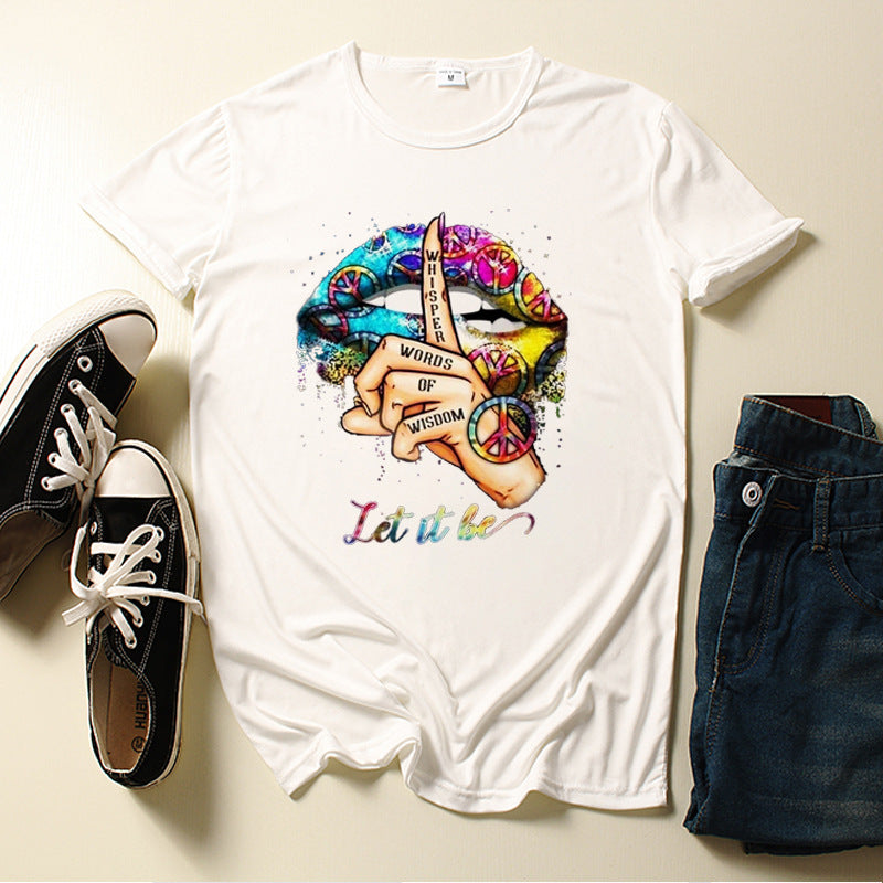 Female Love Let It Be Shirt Graphic Print T-Shirt