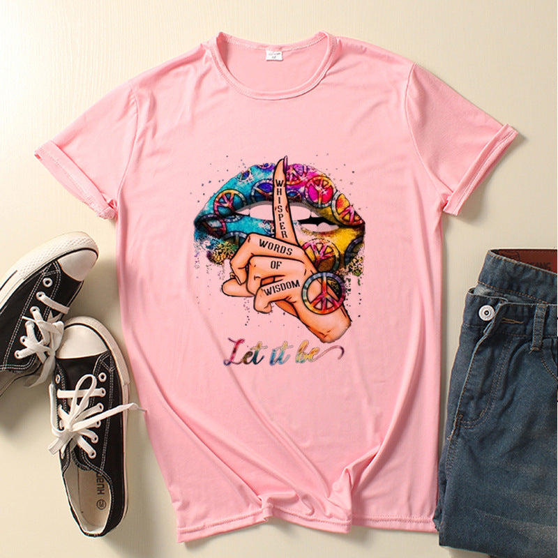 Female Love Let It Be Shirt Graphic Print T-Shirt