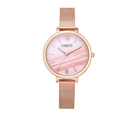 Women Rose Gold Water Drill Bracelet Watch