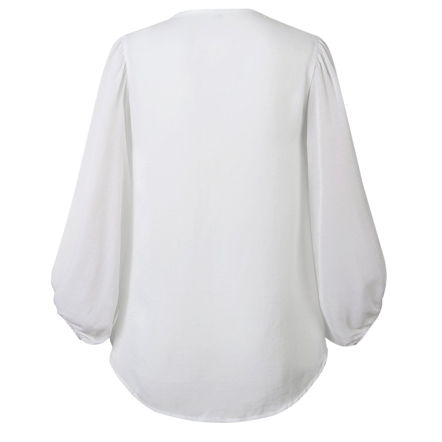 Casual V-neck long sleeve blouse