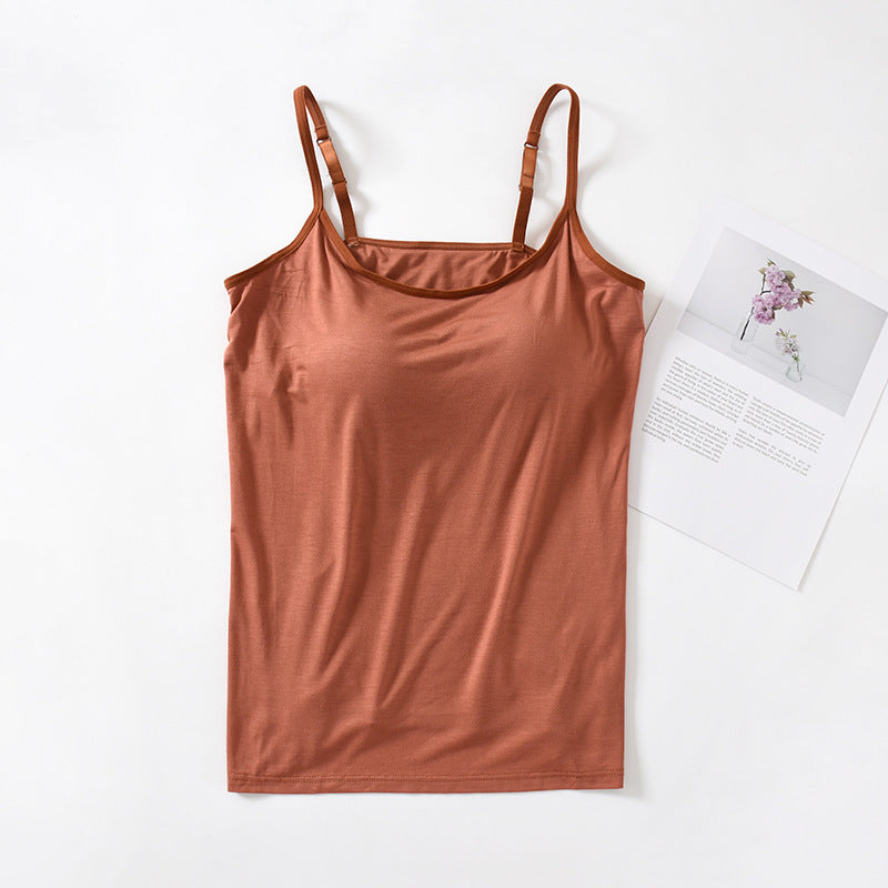 Women's Fashion Casual Solid Color Slim Tank Top