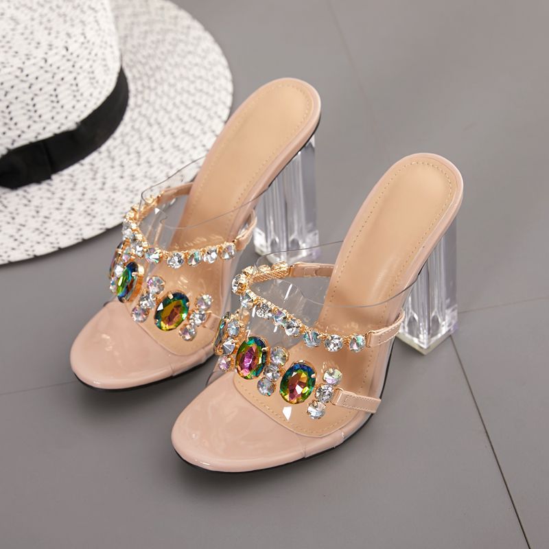 Summer women's diamond high heels