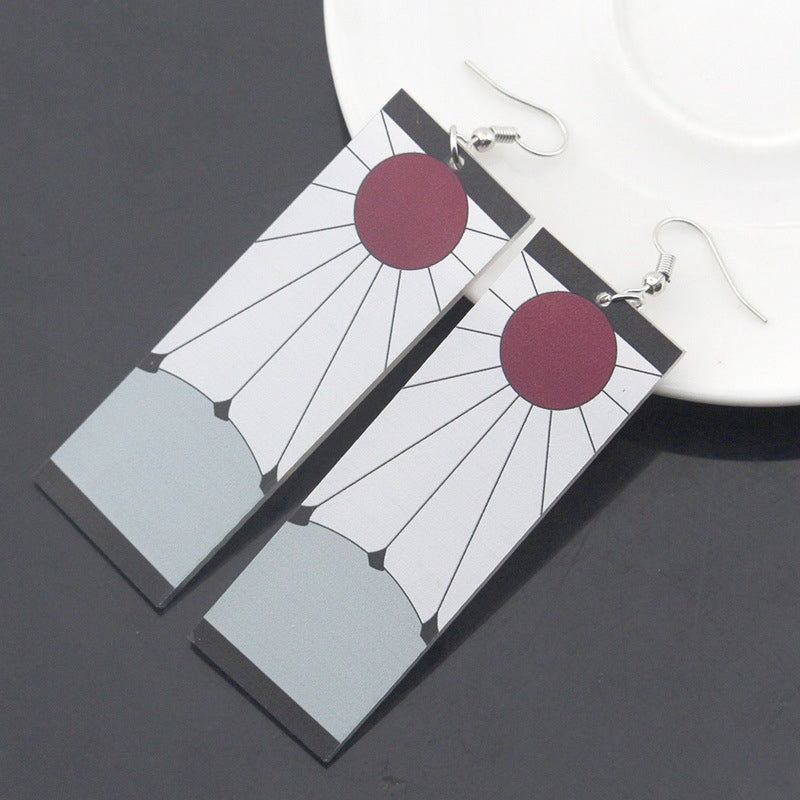 Cosplay Japanese Acrylic Pendant Dangle Earrings