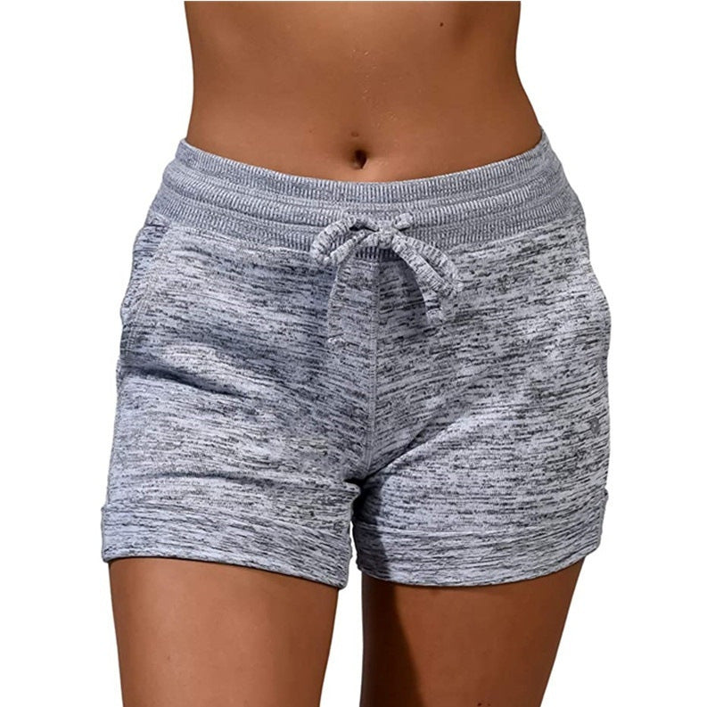 Women Shorts Quick-dry Lace-up Stretch Sports Pants