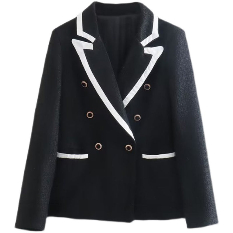 Women's Temperament Collision Texture Loose Blazer