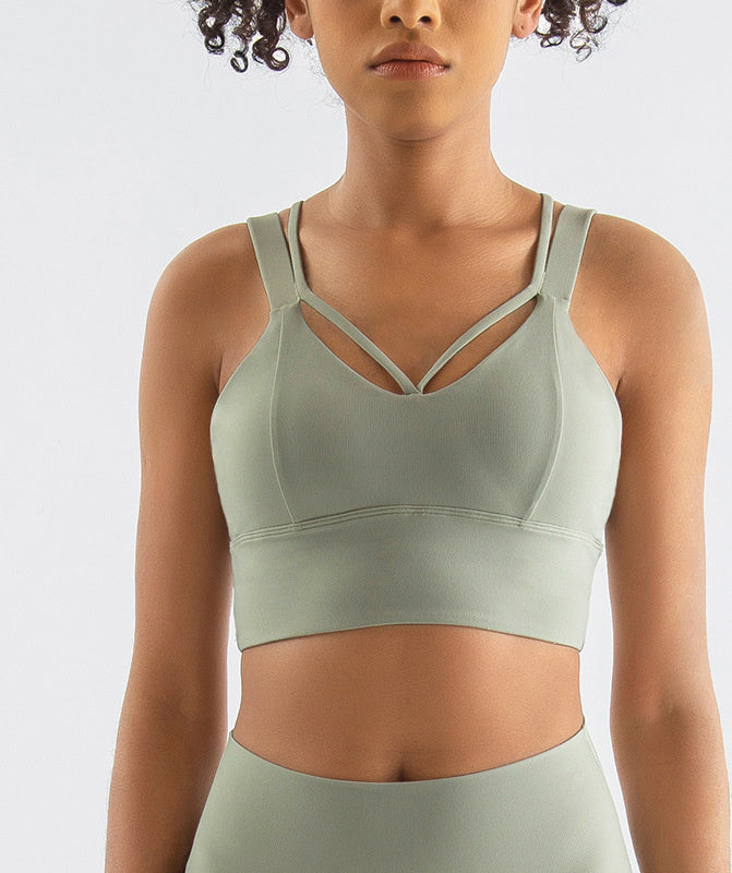 Shockproof Sports Bra Gym Tank Top Yoga