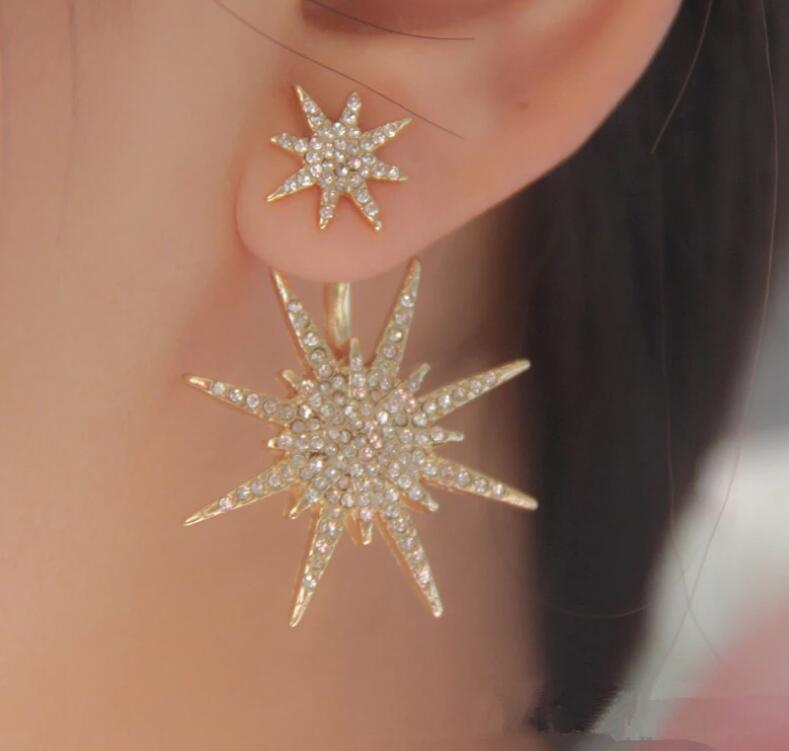 Stud earrings with star stud earrings