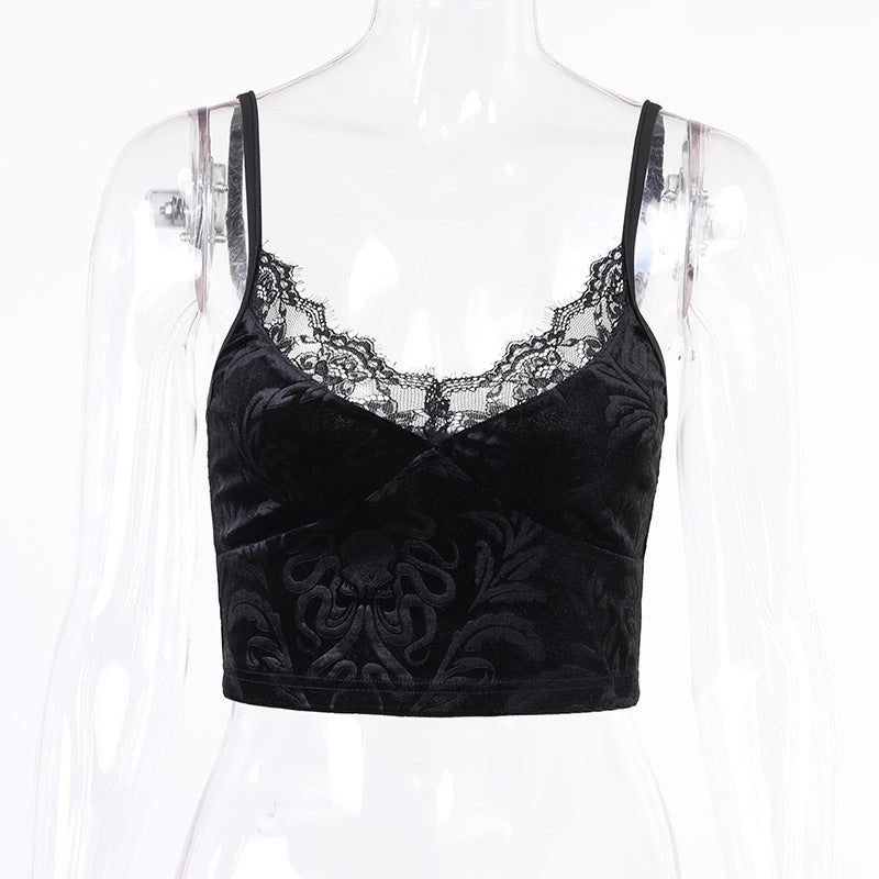 Gothic Ladies Fashion Lace Camisole Tank Top