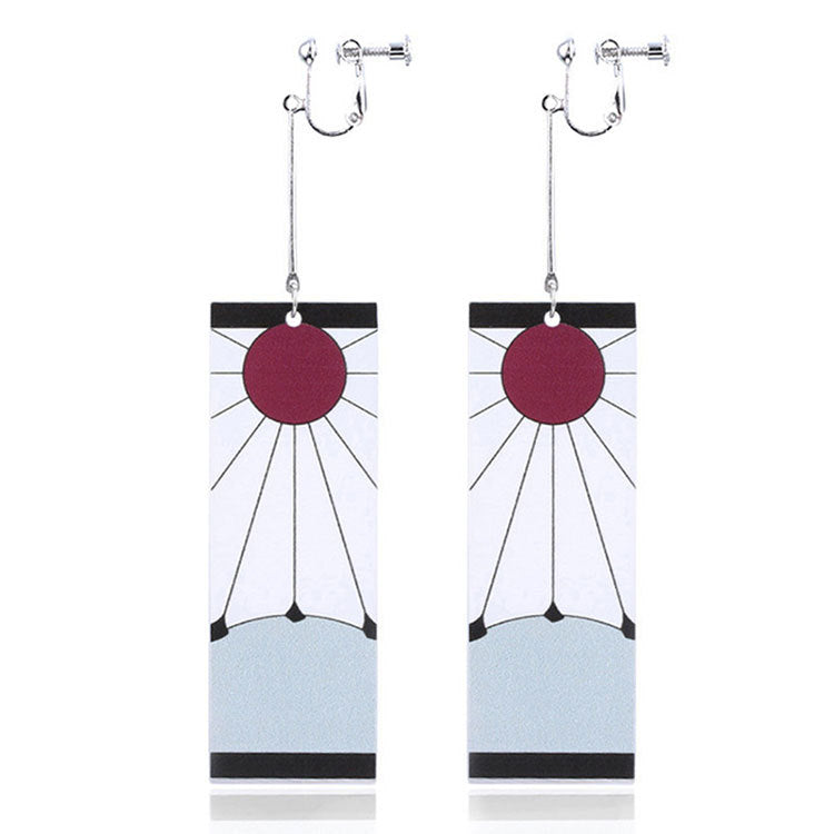 Cosplay Japanese Acrylic Pendant Dangle Earrings