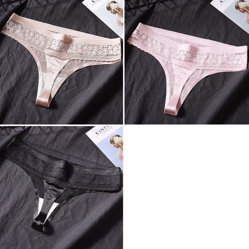 3 Pack Panties Women's Thong Women's Show Translucent