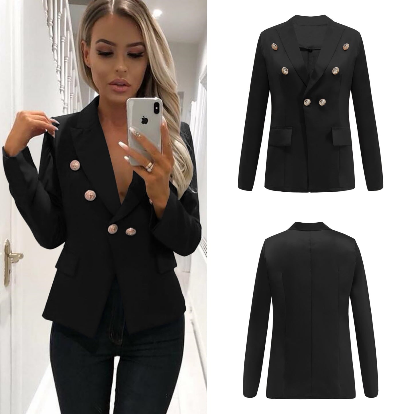 Spring Women's Long Sleeve Cardigan Small Blazer