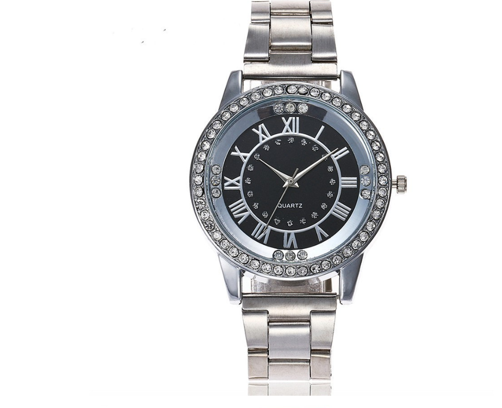 Vansvar Brand Rose Gold Watch Luxury Women Dress Rhinestone Quartz Watch Casual Women Stainless Steel Wristwatches Female Clock