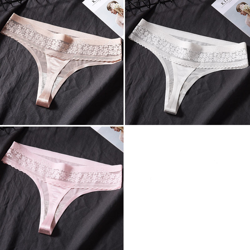 3 Pack Panties Women's Thong Women's Show Translucent