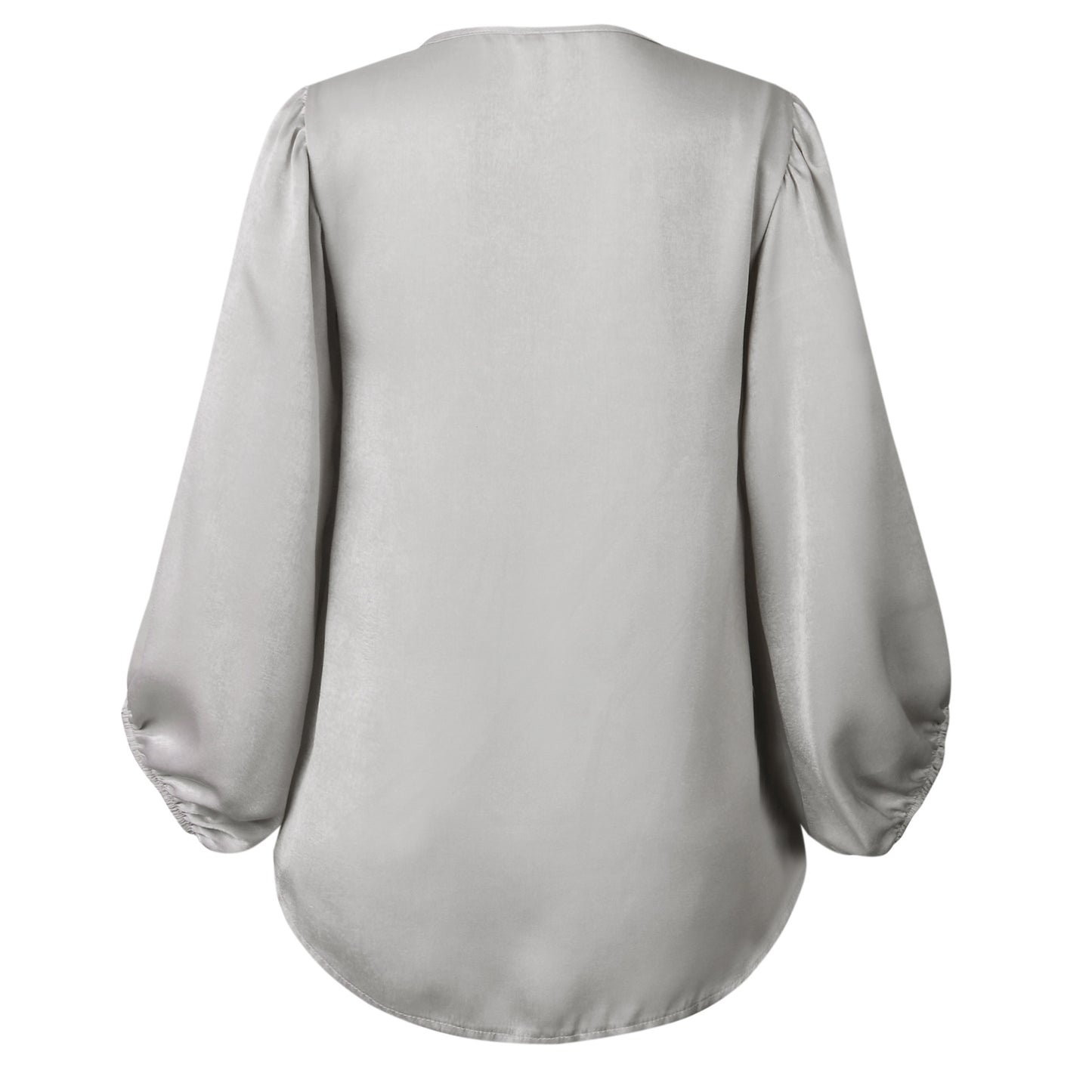 Casual V-neck long sleeve blouse