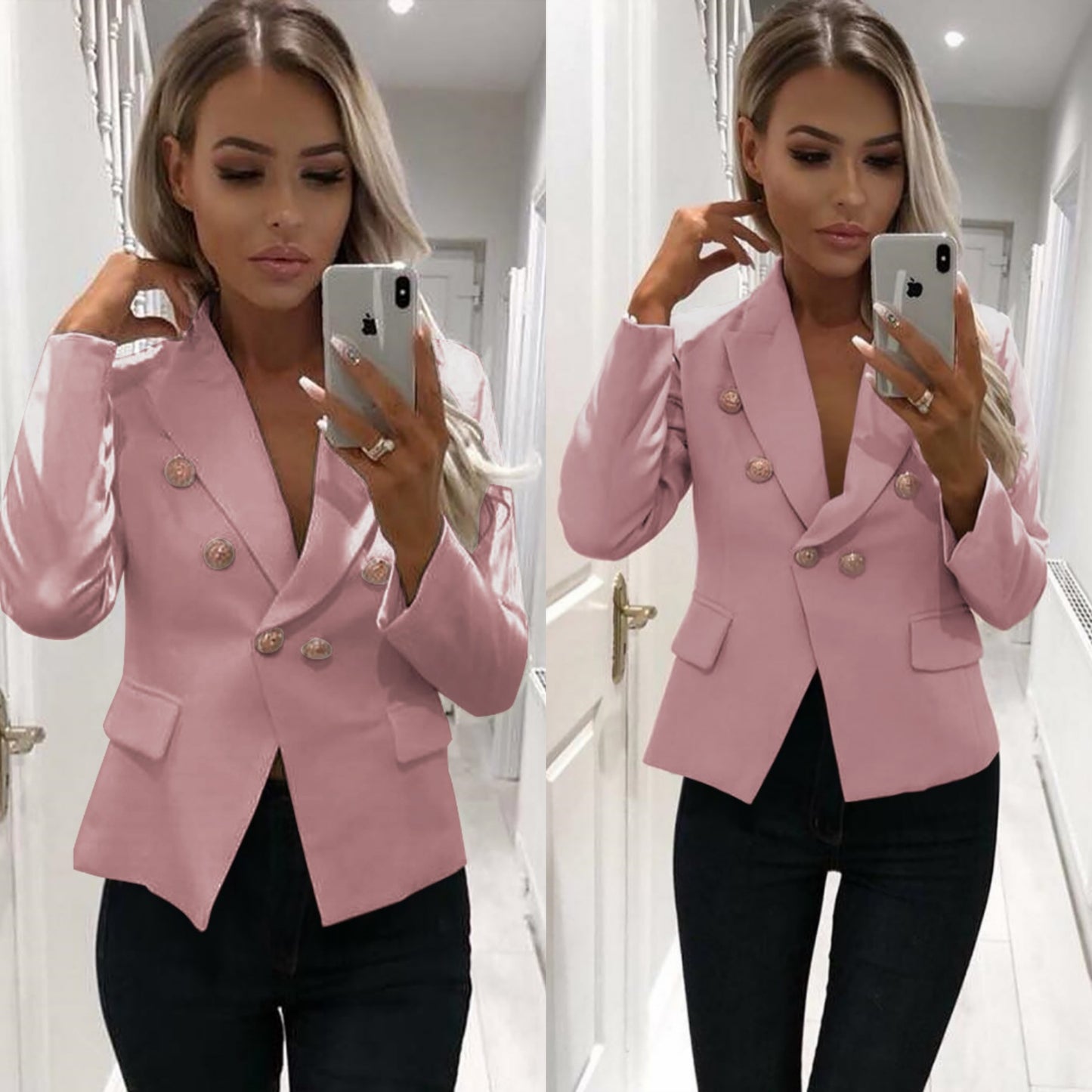 Spring Women's Long Sleeve Cardigan Small Blazer