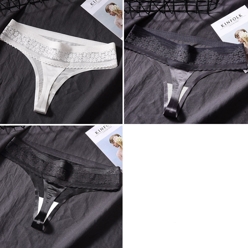 3 Pack Panties Women's Thong Women's Show Translucent