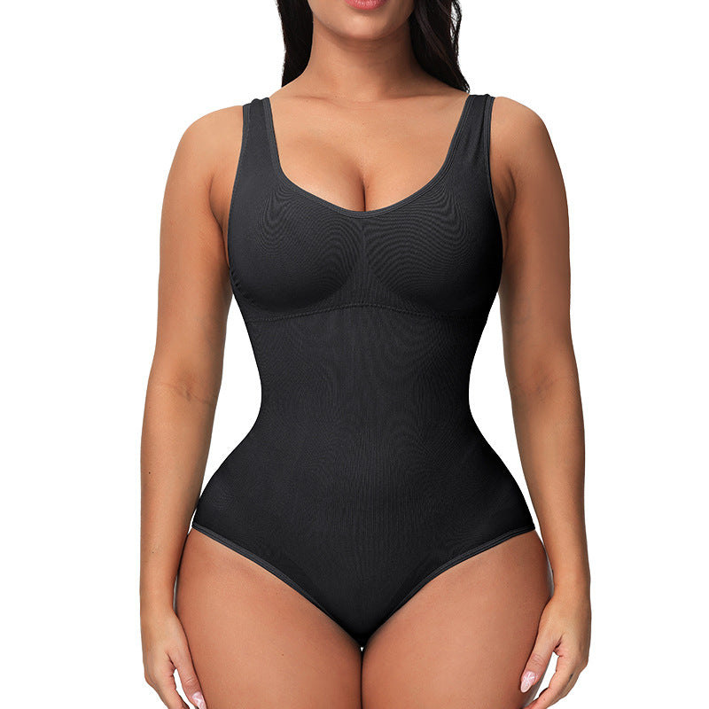 European And American Corset Women's Seamless One-piece Bodysuit