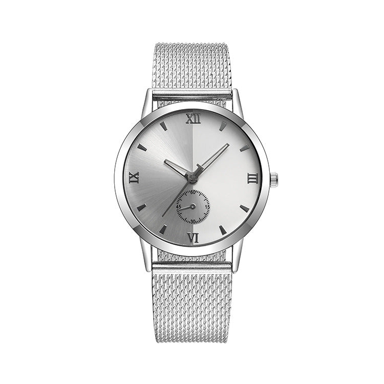 Quartz watch couple watch mesh belt watch