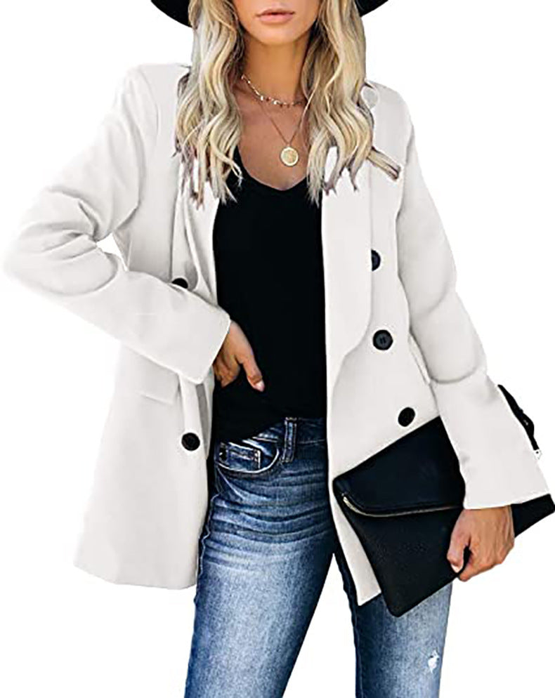 Women's Button Cardigan Slim Fit Blazer