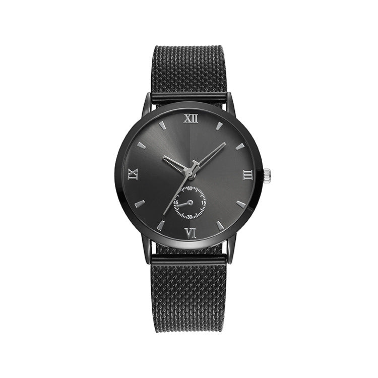 Quartz watch couple watch mesh belt watch