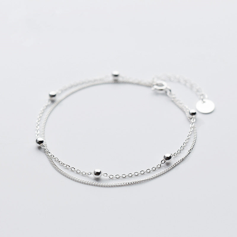 Sterling Silver Simple Versatile Bracelet Women