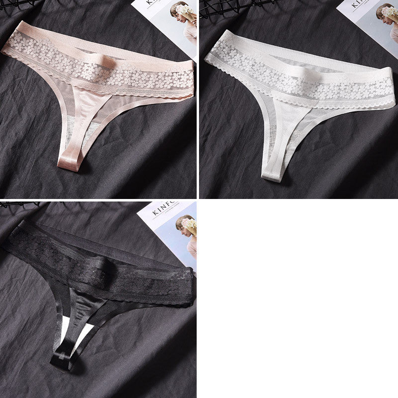 3 Pack Panties Women's Thong Women's Show Translucent