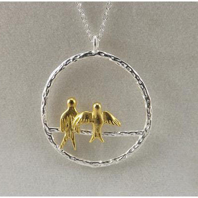 925 Sterling Silver Necklaces Cute Bird Pendants Necklace