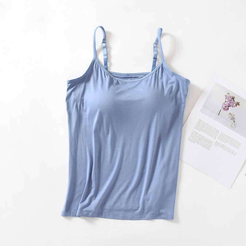 Women's Fashion Casual Solid Color Slim Tank Top