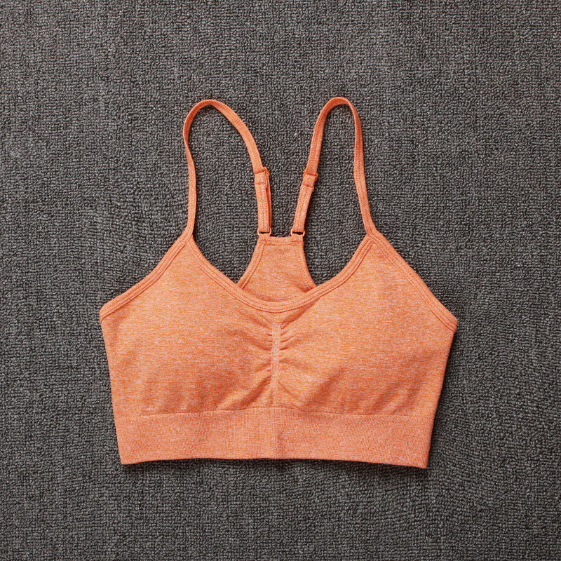 Seamless Knit Peach Hip Yoga Tank Top