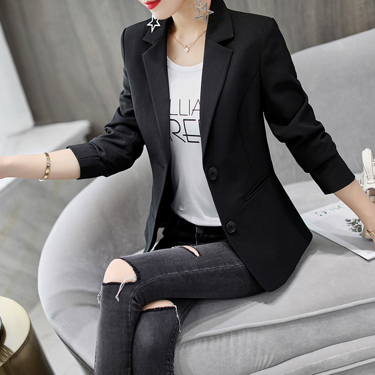 Women's Blouse Suit Solid Color Ladies Blazer