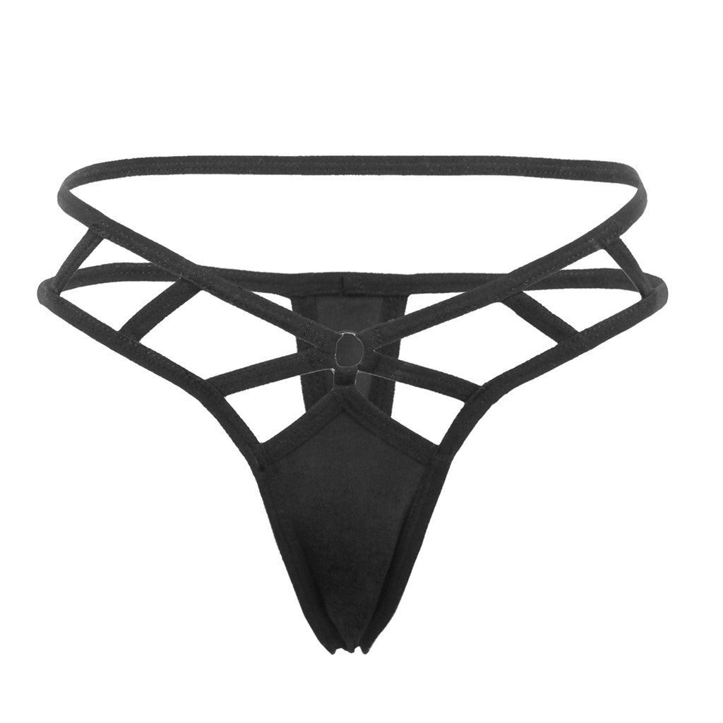 Women's Lace Up Cutout Milk Silk Panties