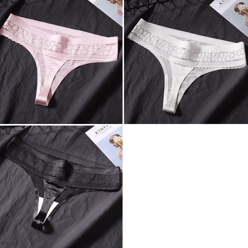 3 Pack Panties Women's Thong Women's Show Translucent