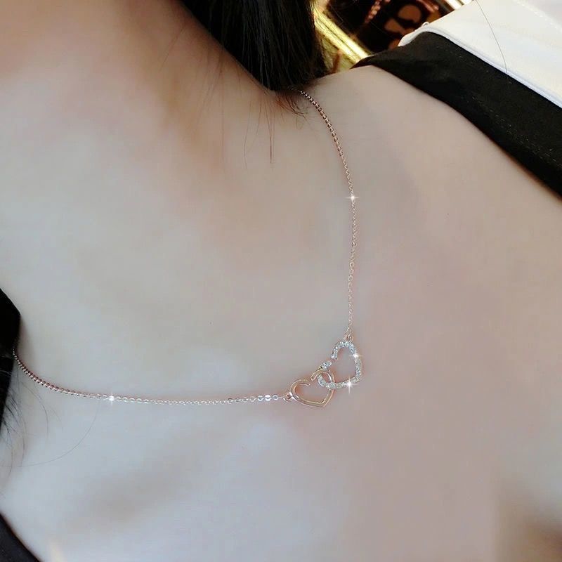 Necklace Female Colorless Clavicle Necklace Wild Pendant Simple Clavicle Chain