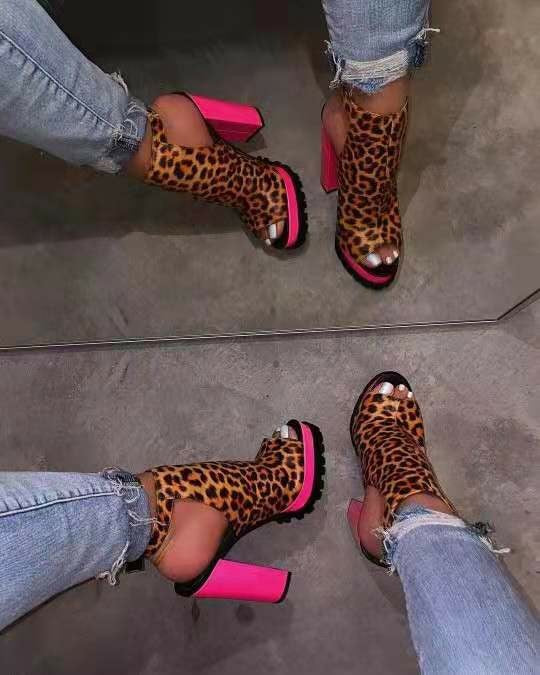 Ladies High Heels Super High Heel Toe Sandals