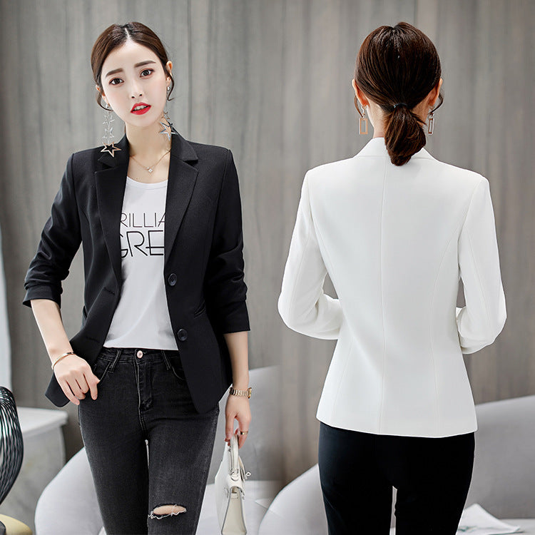 Women's Blouse Suit Solid Color Ladies Blazer